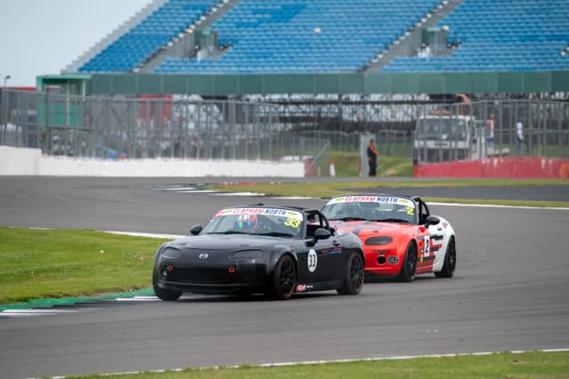 Alex in his Mazda MX5